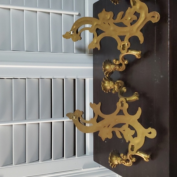 Pair of Vintage 1970's Dart Hollywood Regency Wall Candle Stick Holders - Picture 4 of 6